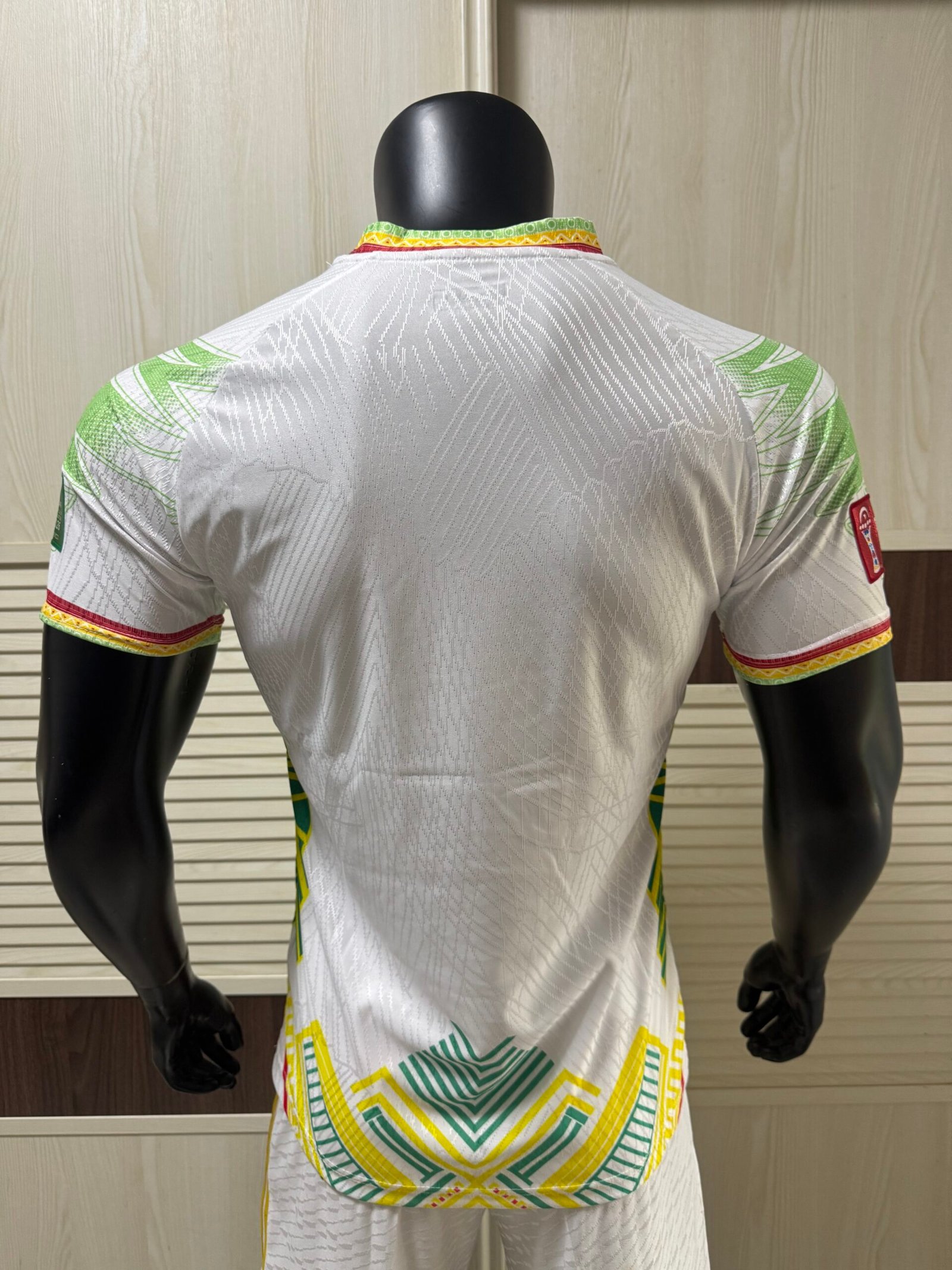 Airness Mali National Football Team Home Jersey 2025/26 – White | Les Aigles | Traditional Geometric Pattern - Image 2