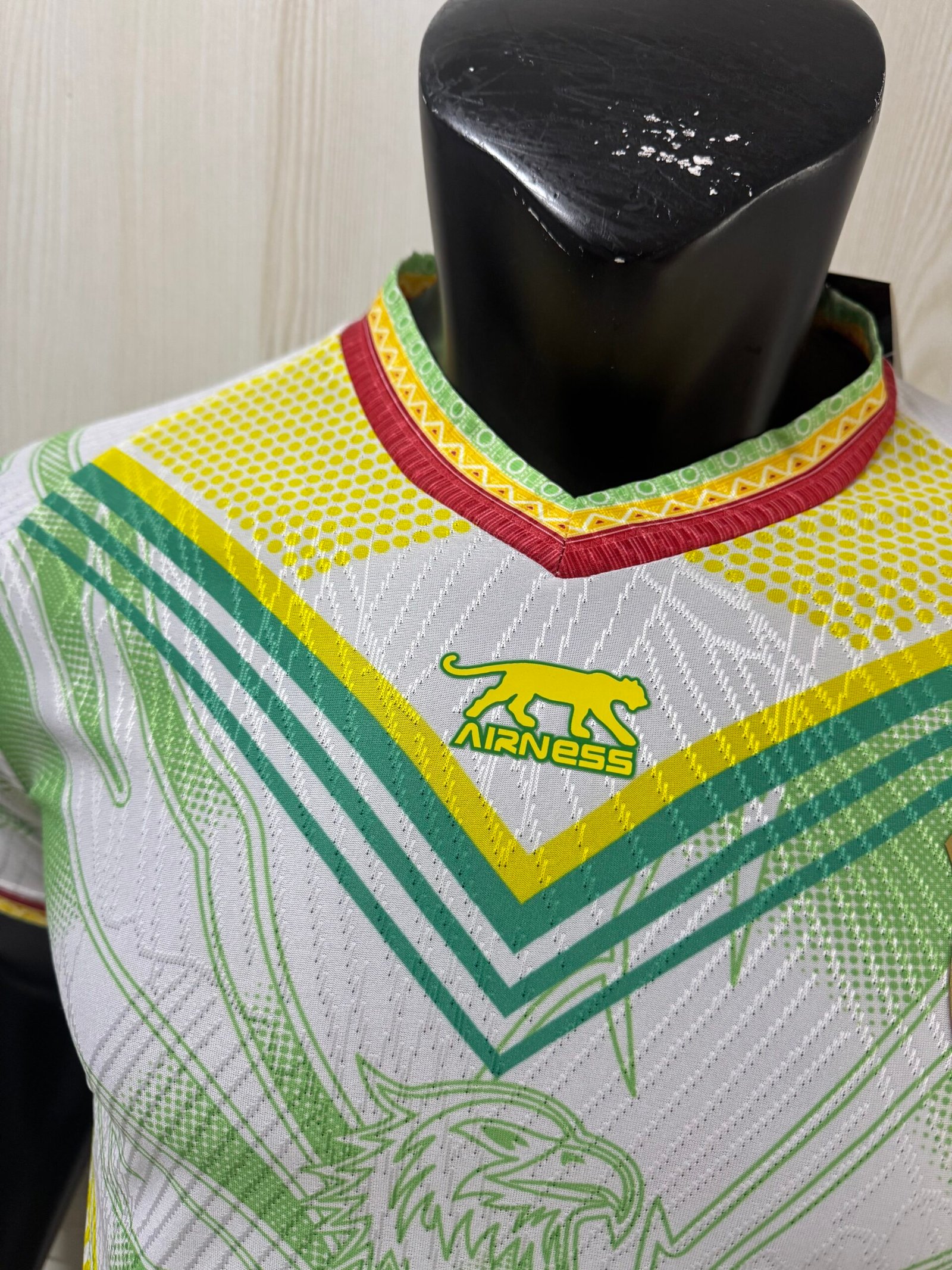 Airness Mali National Football Team Home Jersey 2025/26 – White | Les Aigles | Traditional Geometric Pattern - Image 3