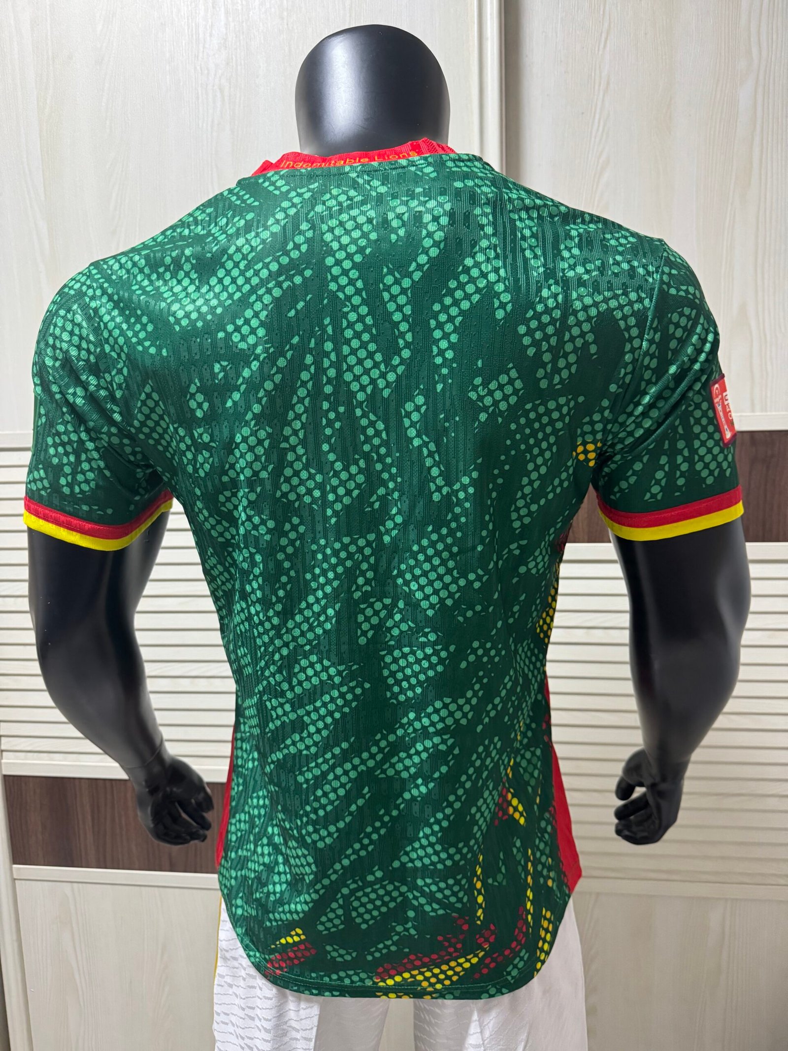 Fourteen Cameroon 2025/26 Home Player Version Soccer Jersey – Green | Indomitable Lions | Tonal Lion Graphic | AFCON & World Cup 2026 (Copy) - Image 2