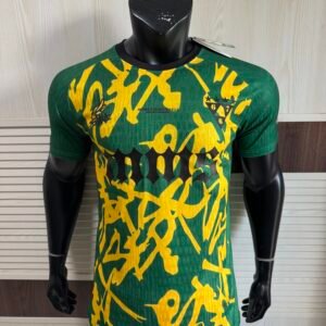 Custom Green & Yellow Athletic Jersey 2025/26– Graphic Pattern Performance Sports Shirt