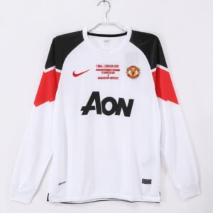 2010/11 Manchester United Away White UCL Retro 3B13