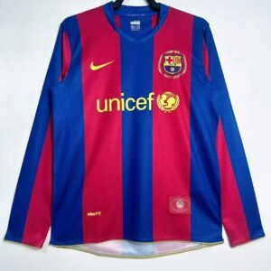 2007/08 Barcelona Home Long Sleeve 11