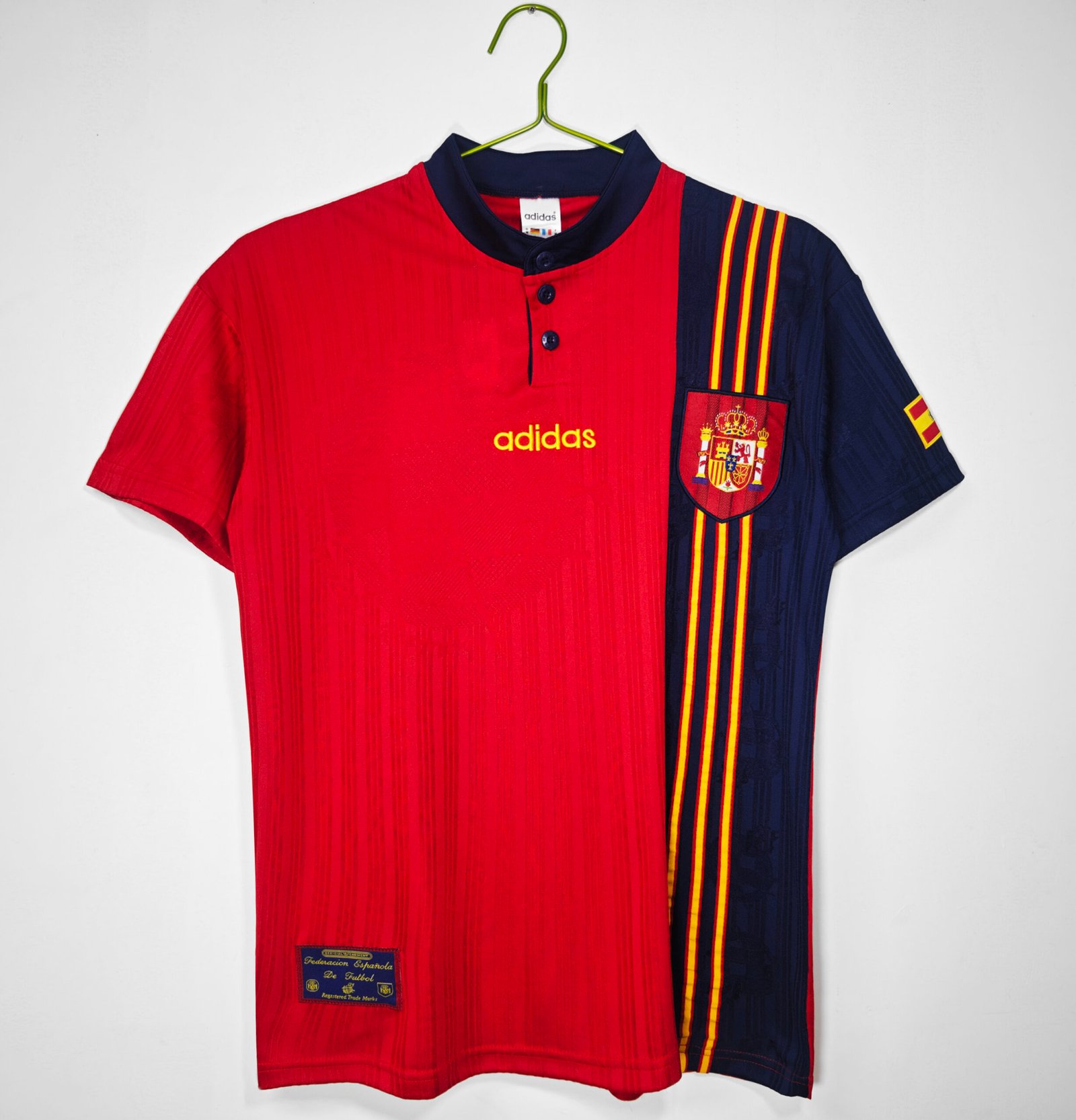 All Sizes — 1996 Spain national football team Home Retro Jersey #3 A9