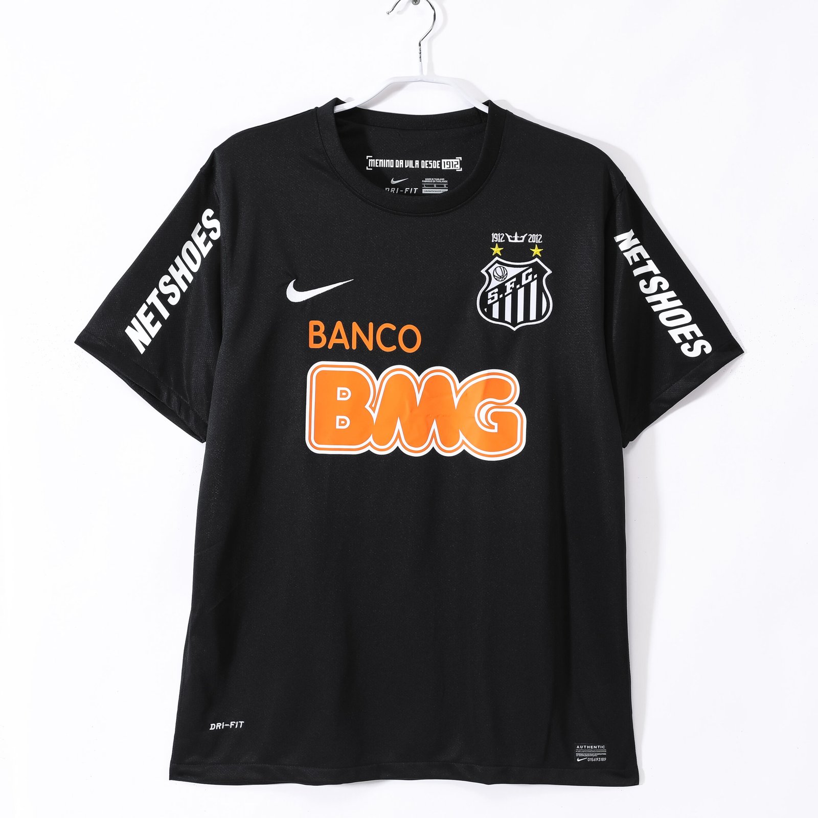 2012/13 Santos FC Black Jersey (No Shoulder Patch) #5 A1