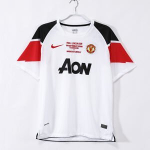 2010/11 Manchester United F.C. White Away Champions League Retro Jersey #8 A11