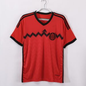 2014 Mexico Away Retro Red Jersey #5 A10